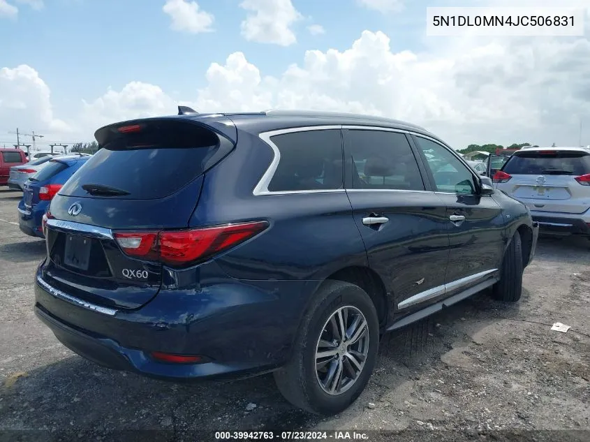 2018 Infiniti Qx60 VIN: 5N1DL0MN4JC506831 Lot: 39942763