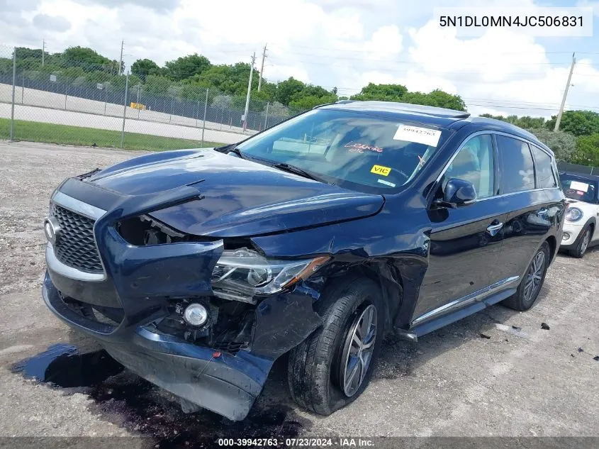 2018 Infiniti Qx60 VIN: 5N1DL0MN4JC506831 Lot: 39942763