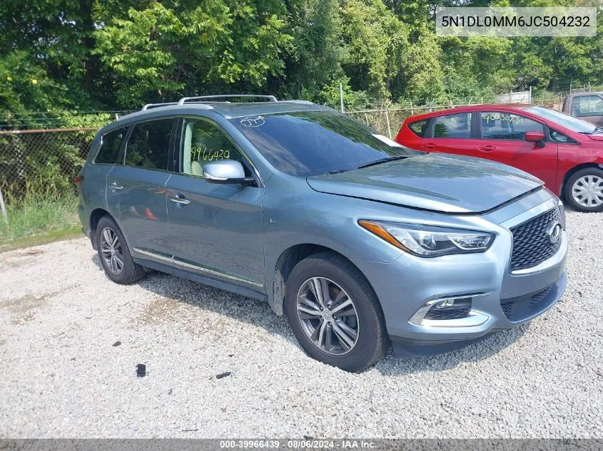 2018 Infiniti Qx60 VIN: 5N1DL0MM6JC504232 Lot: 39966439