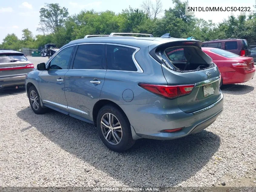 2018 Infiniti Qx60 VIN: 5N1DL0MM6JC504232 Lot: 39966439