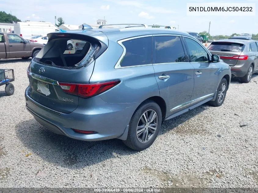 2018 Infiniti Qx60 VIN: 5N1DL0MM6JC504232 Lot: 39966439