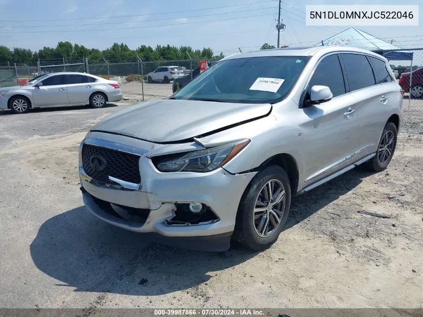 2018 Infiniti Qx60 VIN: 5N1DL0MNXJC522046 Lot: 39987866