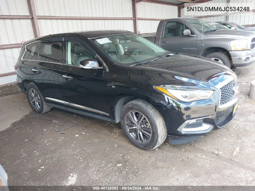 2018 Infiniti Qx60 VIN: 5N1DL0MM6JC534248 Lot: 40120352