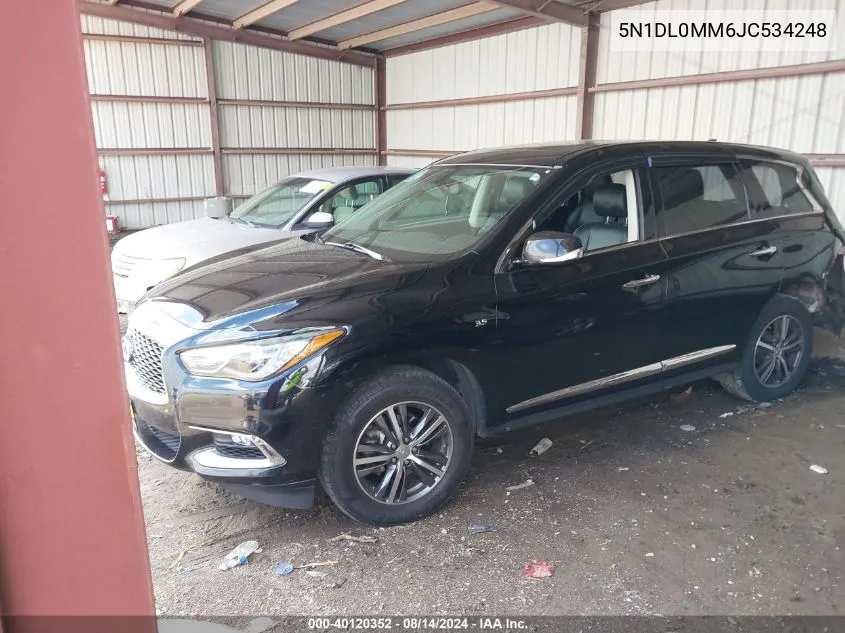 2018 Infiniti Qx60 VIN: 5N1DL0MM6JC534248 Lot: 40120352