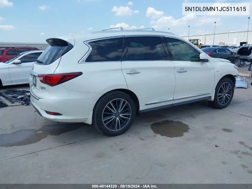 2018 Infiniti Qx60 VIN: 5N1DL0MN1JC511615 Lot: 40144320