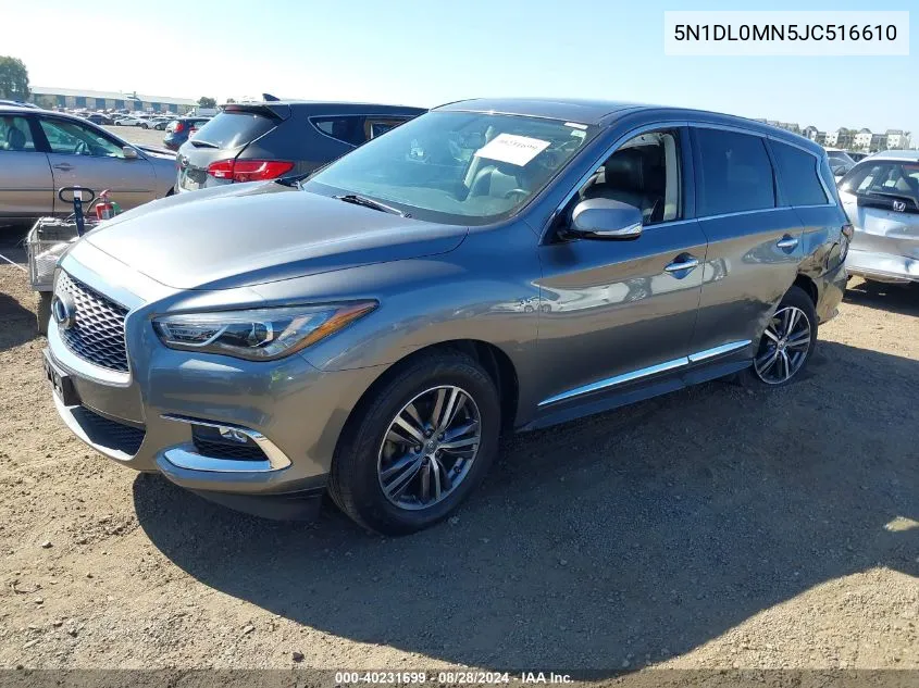 2018 Infiniti Qx60 VIN: 5N1DL0MN5JC516610 Lot: 40231699