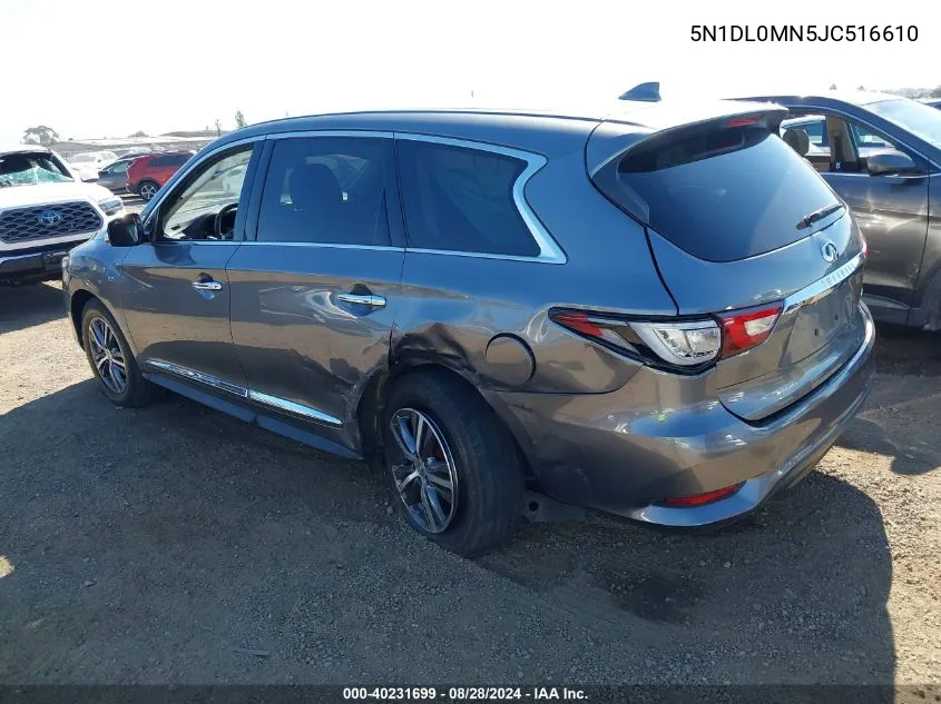 2018 Infiniti Qx60 VIN: 5N1DL0MN5JC516610 Lot: 40231699