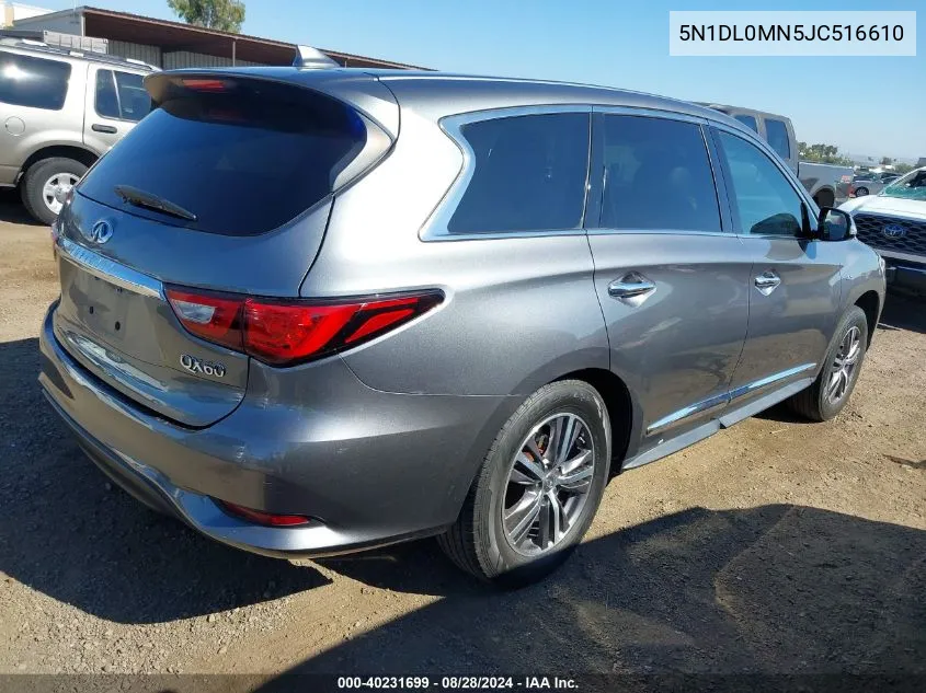 2018 Infiniti Qx60 VIN: 5N1DL0MN5JC516610 Lot: 40231699