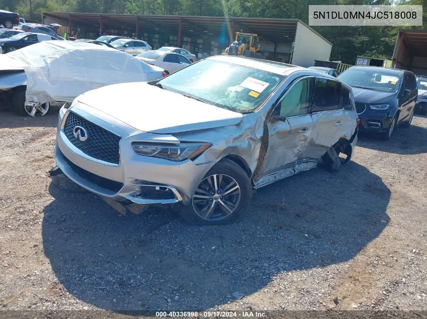 2018 Infiniti Qx60 VIN: 5N1DL0MN4JC518008 Lot: 40336998