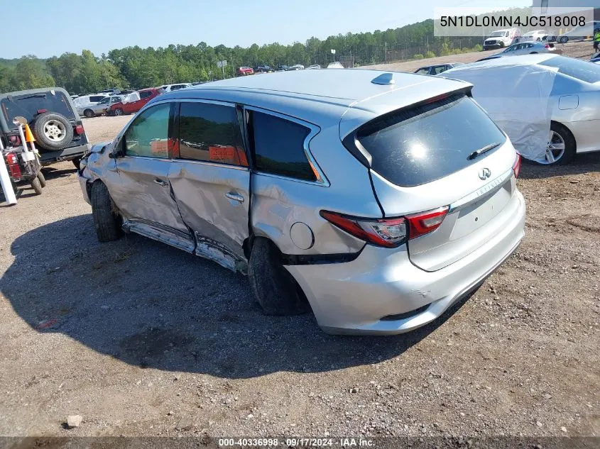 2018 Infiniti Qx60 VIN: 5N1DL0MN4JC518008 Lot: 40336998