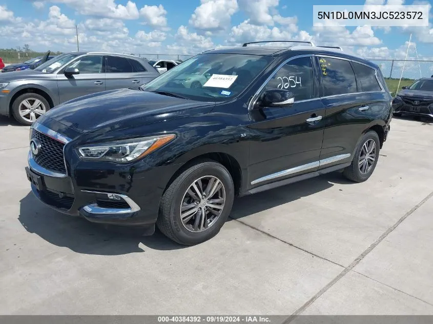 2018 Infiniti Qx60 VIN: 5N1DL0MN3JC523572 Lot: 40384392