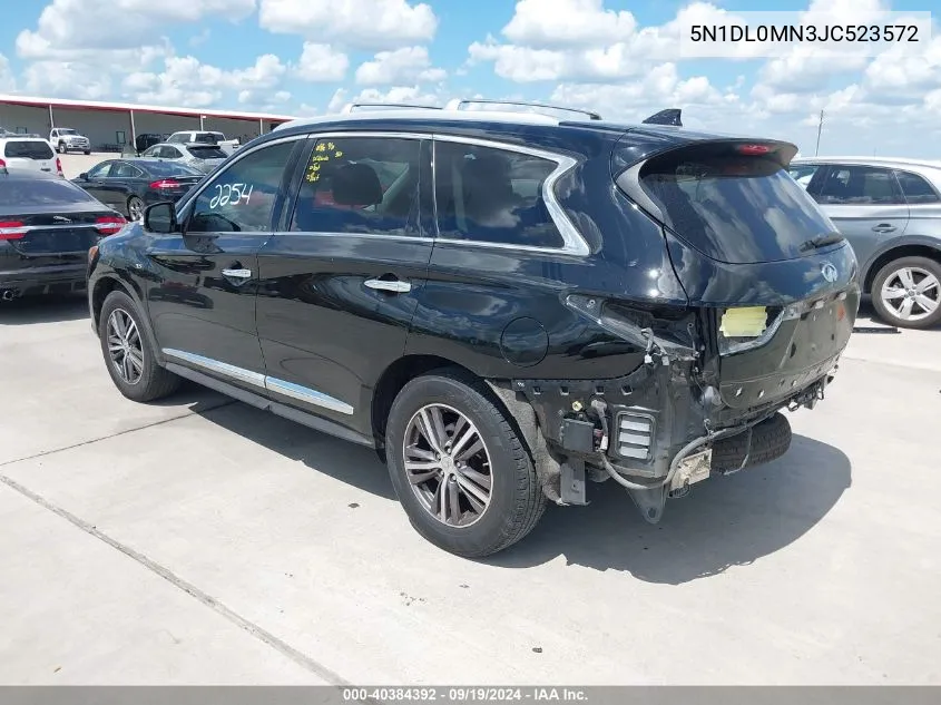 2018 Infiniti Qx60 VIN: 5N1DL0MN3JC523572 Lot: 40384392