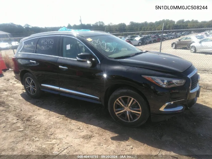 2018 Infiniti Qx60 VIN: 5N1DL0MM0JC508244 Lot: 40410753