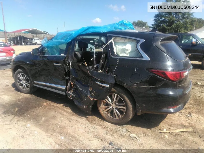 2018 Infiniti Qx60 VIN: 5N1DL0MM0JC508244 Lot: 40410753