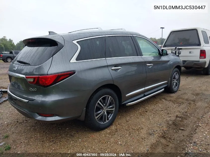 2018 Infiniti Qx60 VIN: 5N1DL0MM3JC530447 Lot: 40437803