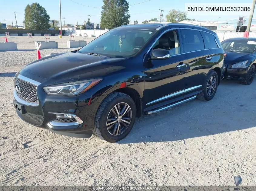 2018 Infiniti Qx60 VIN: 5N1DL0MM8JC532386 Lot: 40555658