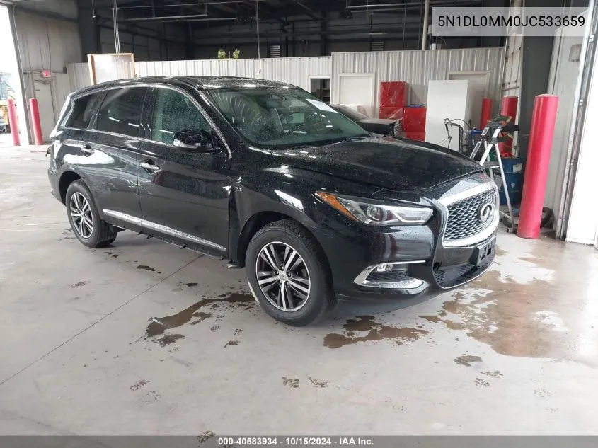 2018 Infiniti Qx60 VIN: 5N1DL0MM0JC533659 Lot: 40583934