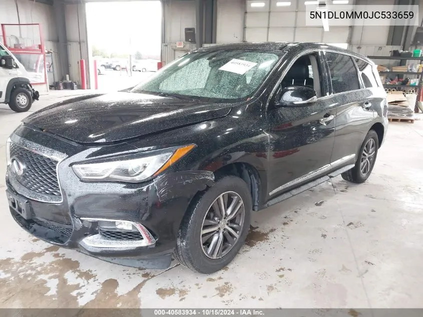 2018 Infiniti Qx60 VIN: 5N1DL0MM0JC533659 Lot: 40583934