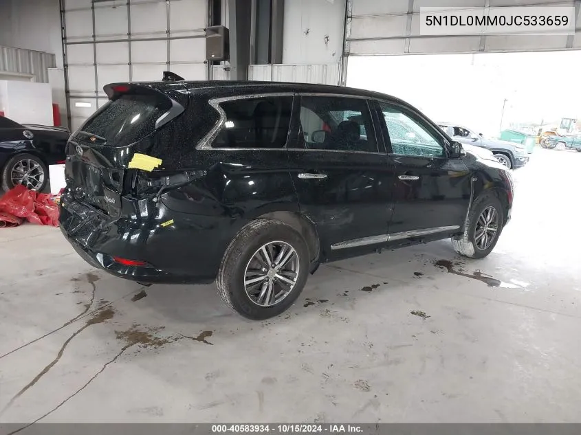 2018 Infiniti Qx60 VIN: 5N1DL0MM0JC533659 Lot: 40583934