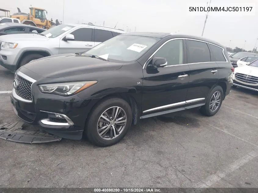 2018 Infiniti Qx60 VIN: 5N1DL0MM4JC501197 Lot: 40598280