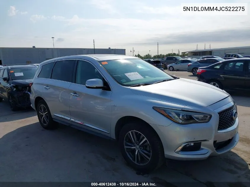 2018 Infiniti Qx60 VIN: 5N1DL0MM4JC522275 Lot: 40612438