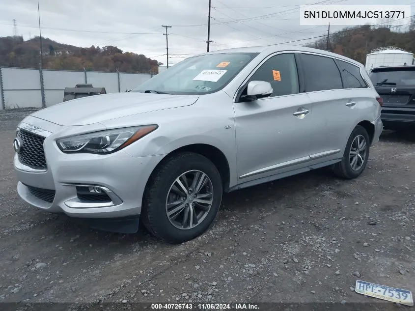 2018 Infiniti Qx60 VIN: 5N1DL0MM4JC513771 Lot: 40726743