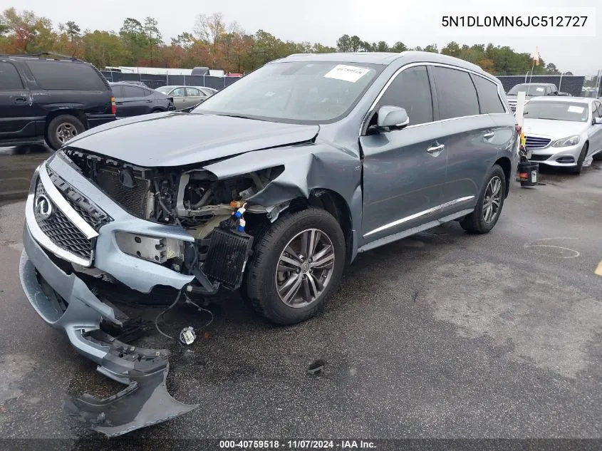 2018 Infiniti Qx60 VIN: 5N1DL0MN6JC512727 Lot: 40759518