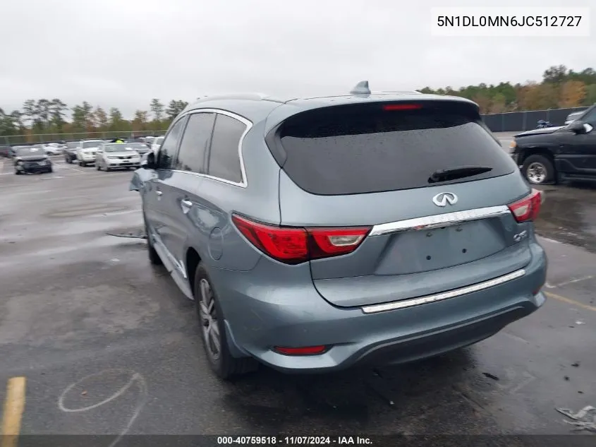 2018 Infiniti Qx60 VIN: 5N1DL0MN6JC512727 Lot: 40759518