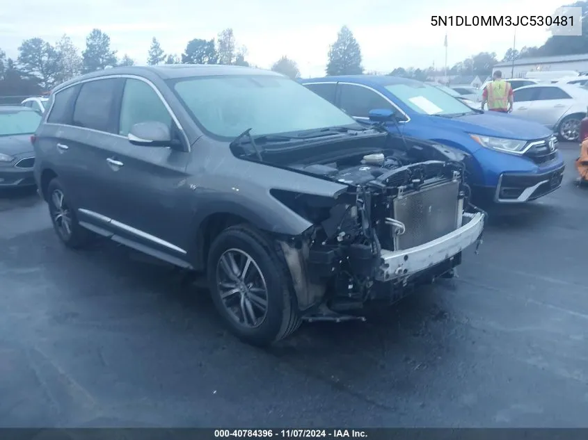 2018 Infiniti Qx60 VIN: 5N1DL0MM3JC530481 Lot: 40784396