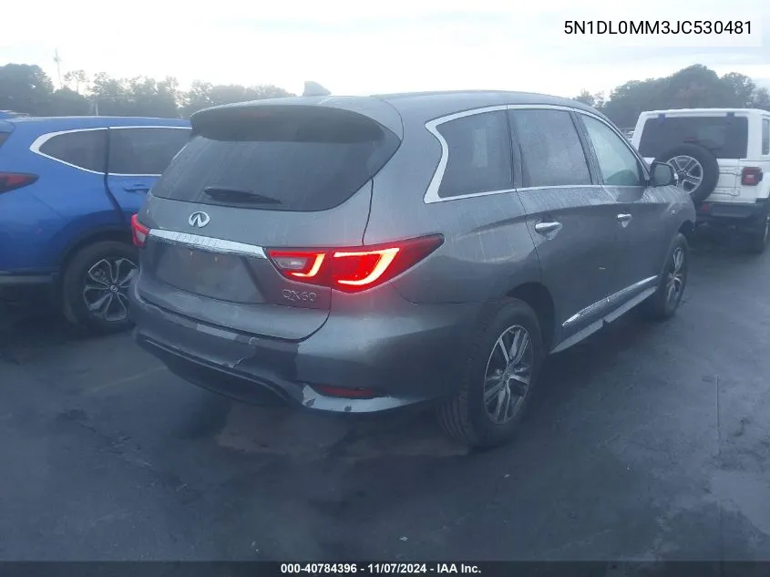 2018 Infiniti Qx60 VIN: 5N1DL0MM3JC530481 Lot: 40784396