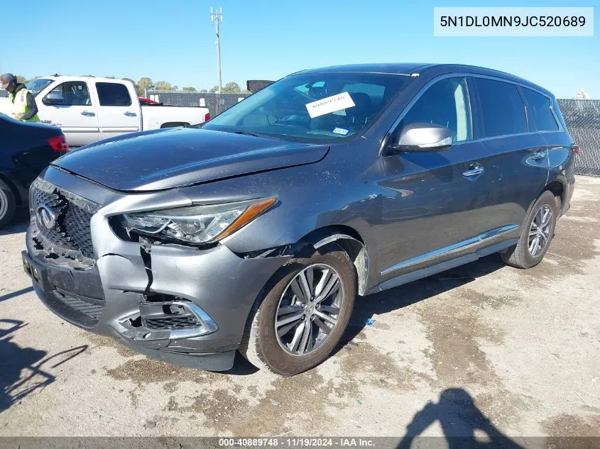 2018 Infiniti Qx60 VIN: 5N1DL0MN9JC520689 Lot: 40889748