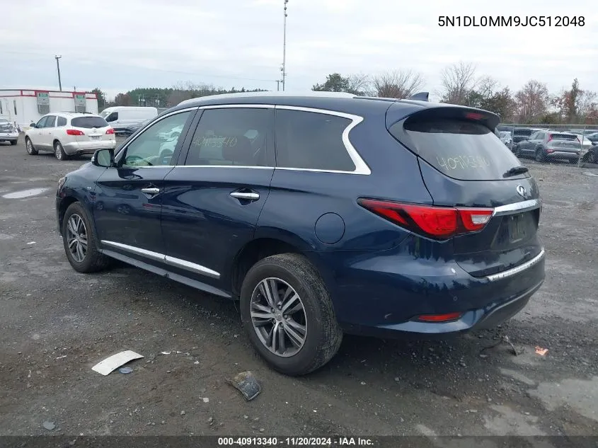 2018 Infiniti Qx60 VIN: 5N1DL0MM9JC512048 Lot: 40913340