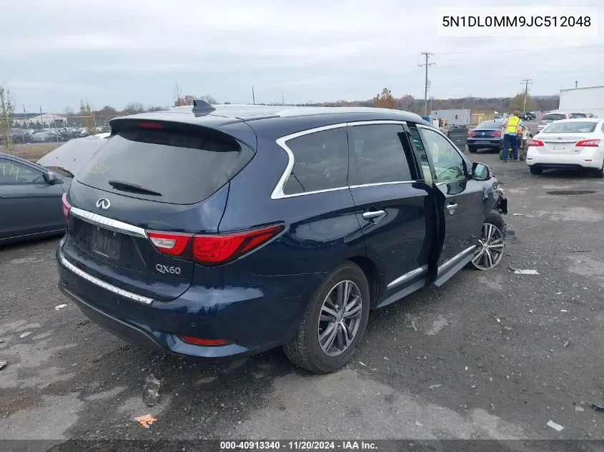 2018 Infiniti Qx60 VIN: 5N1DL0MM9JC512048 Lot: 40913340