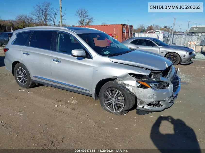 2018 Infiniti Qx60 VIN: 5N1DL0MM9JC526063 Lot: 40917834