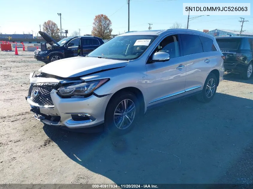 2018 Infiniti Qx60 VIN: 5N1DL0MM9JC526063 Lot: 40917834