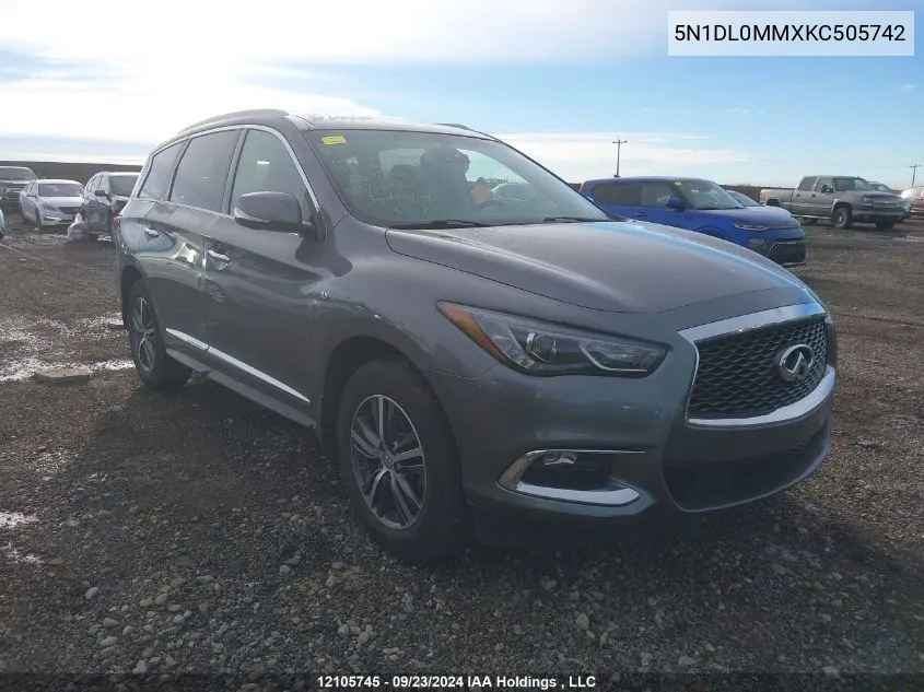 5N1DL0MMXKC505742 2019 Infiniti Qx60