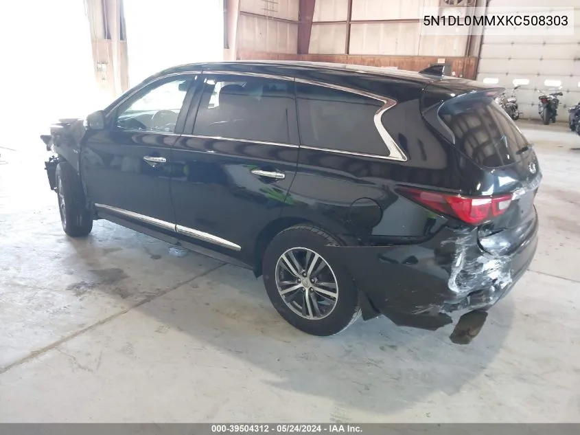 5N1DL0MMXKC508303 2019 Infiniti Qx60 Pure