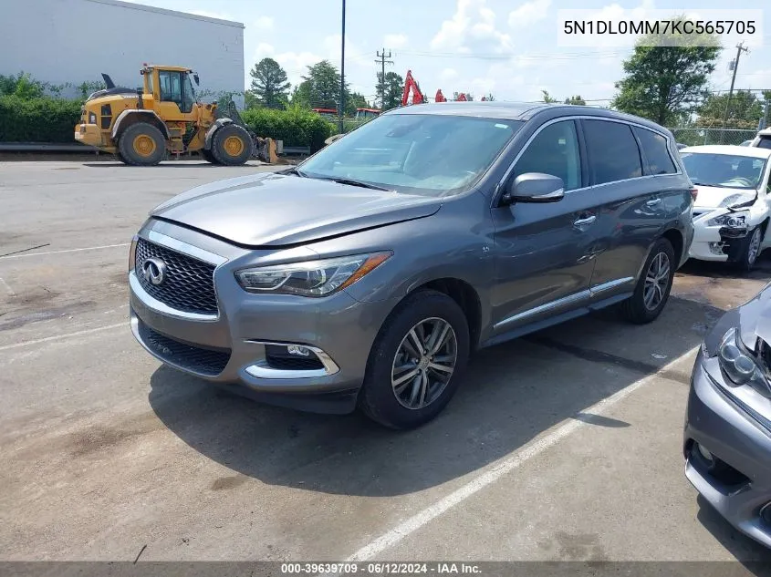 2019 Infiniti Qx60 Pure VIN: 5N1DL0MM7KC565705 Lot: 39639709