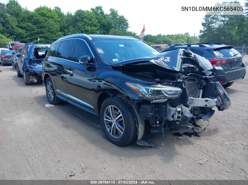 2019 Infiniti Qx60 Luxe VIN: 5N1DL0MM6KC565405 Lot: 39794115