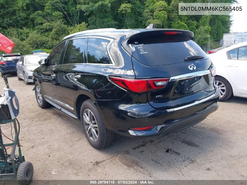 2019 Infiniti Qx60 Luxe VIN: 5N1DL0MM6KC565405 Lot: 39794115