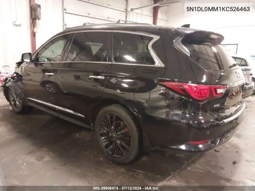 2019 Infiniti Qx60 Luxe VIN: 5N1DL0MM1KC526463 Lot: 39806474