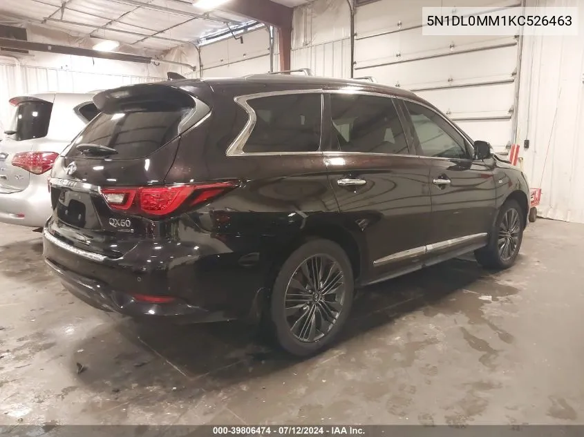 2019 Infiniti Qx60 Luxe VIN: 5N1DL0MM1KC526463 Lot: 39806474