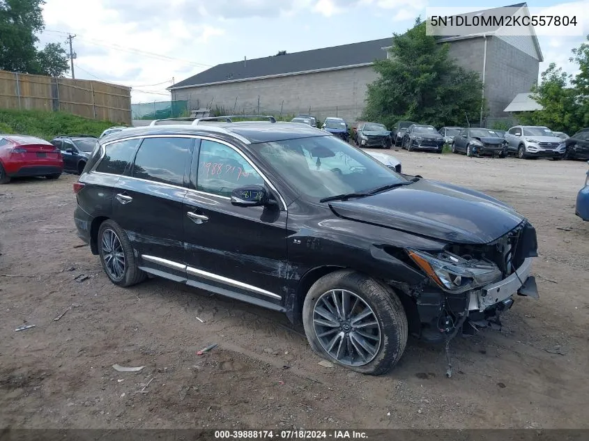 2019 Infiniti Qx60 Luxe VIN: 5N1DL0MM2KC557804 Lot: 39888174