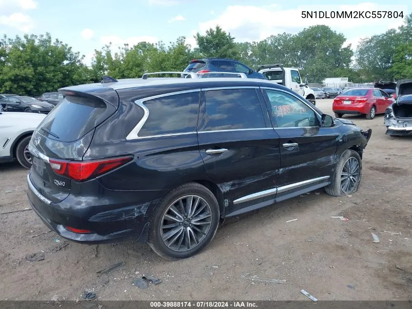 2019 Infiniti Qx60 Luxe VIN: 5N1DL0MM2KC557804 Lot: 39888174