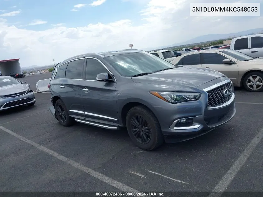 2019 Infiniti Qx60 Luxe VIN: 5N1DL0MM4KC548053 Lot: 40072486