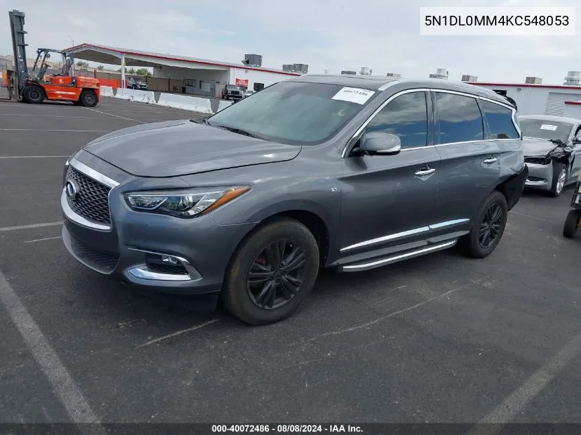 2019 Infiniti Qx60 Luxe VIN: 5N1DL0MM4KC548053 Lot: 40072486