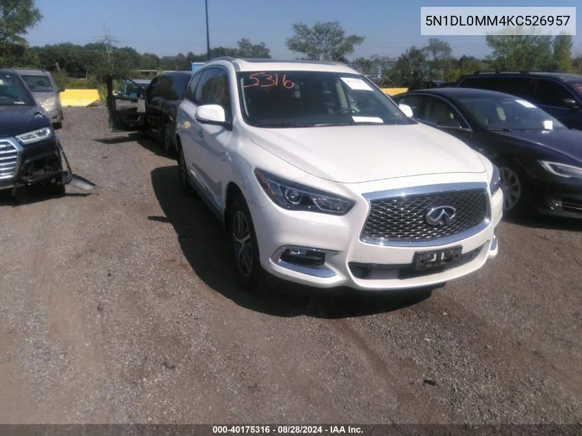 2019 Infiniti Qx60 Luxe VIN: 5N1DL0MM4KC526957 Lot: 40175316