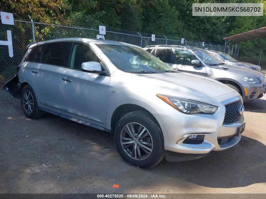 5N1DL0MM5KC568702 2019 Infiniti Qx60 Pure