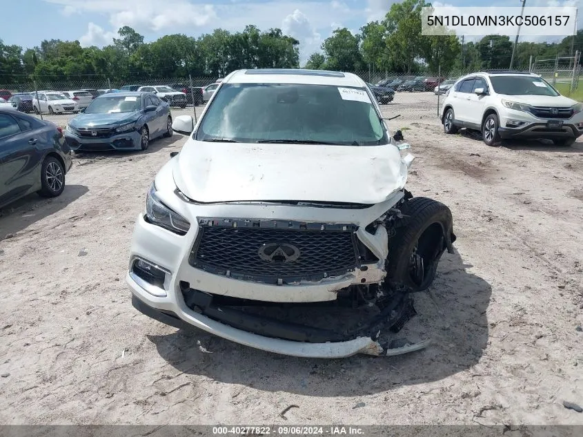 2019 Infiniti Qx60 Pure VIN: 5N1DL0MN3KC506157 Lot: 40277822