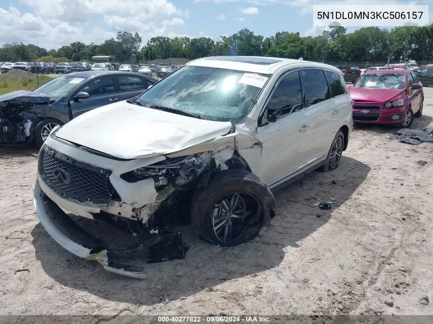 2019 Infiniti Qx60 Pure VIN: 5N1DL0MN3KC506157 Lot: 40277822